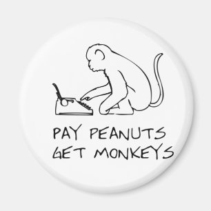 Íman Os amendoins do pagamento, obtêm macacos - ímã