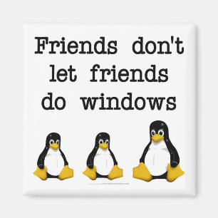 Íman Os amigos não deixam amigos fazem janelas