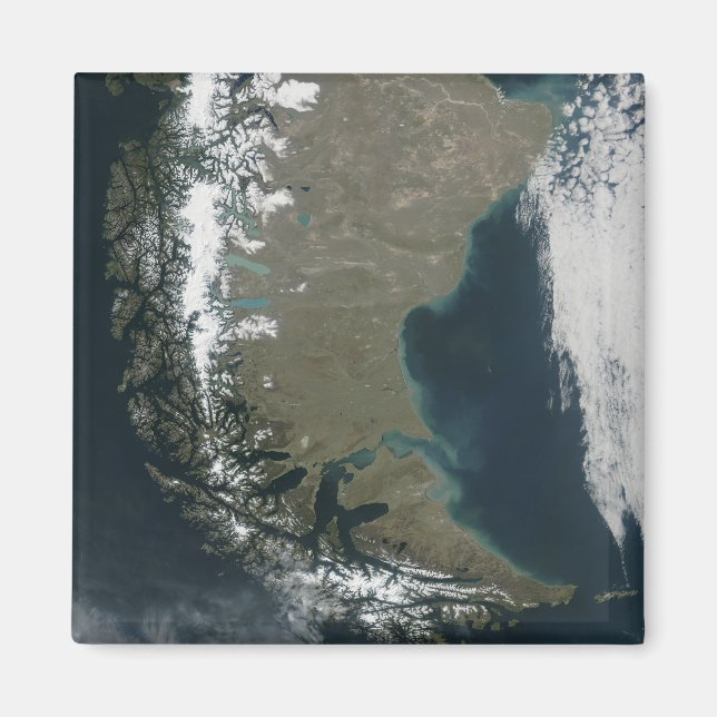 Íman Os Andes robustos, com capa de neve (Frente)