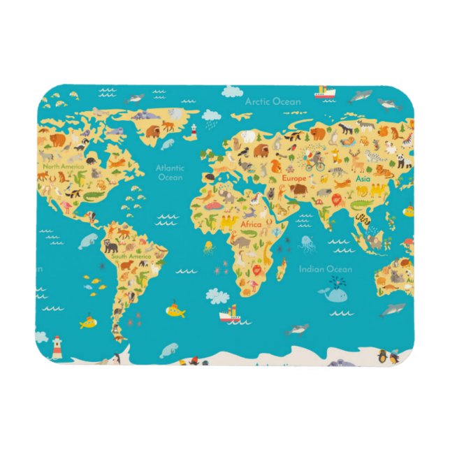 Íman Os animais do mundo (Horizontal)