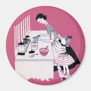 Íman Os anos 50 retros que cozem o ímã