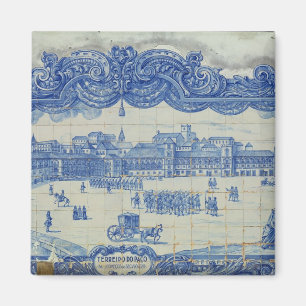 Íman Os azulejos de Azulejos que descrevem o Praca