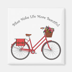 Íman Os Bikes Tornam A Vida Mais Bonita - Bicicleta Ver