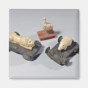 Íman Os brinquedos das crianças: um ouriço, um leão 