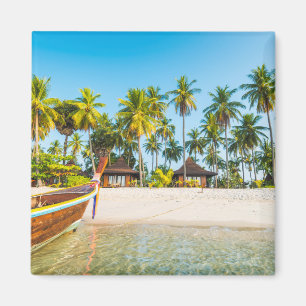 Íman Os bungalows da estância turística na praia