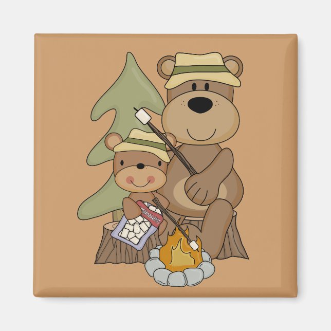 Íman Os Camisetas e presentes de Campfire (Frente)