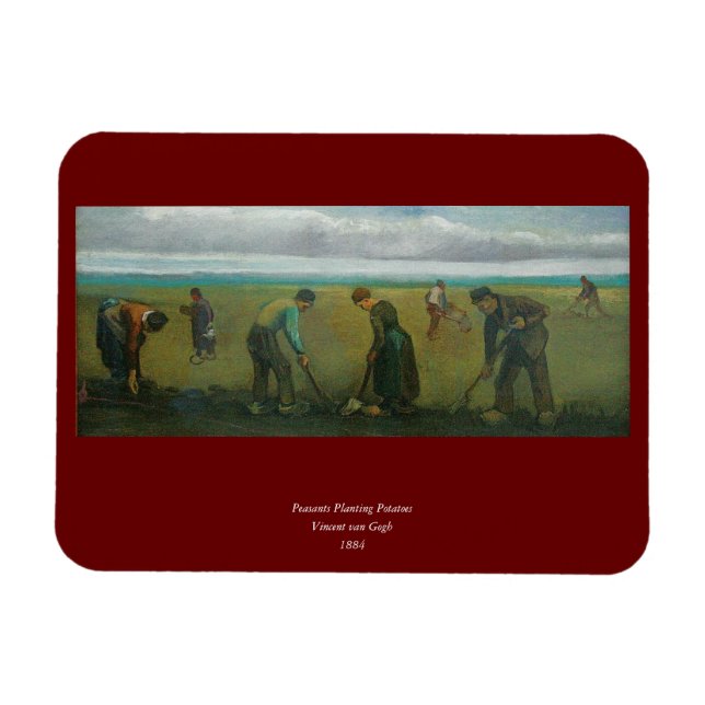 Íman Os camponeses ou os fazendeiros de Van Gogh que (Horizontal)