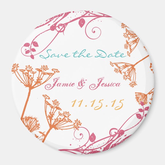 Íman Os Casamentos De MelSuckle Usam O Magnet Mostrado  (Frente)