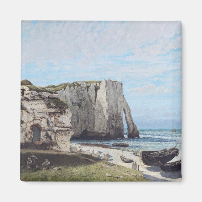 Íman Os Cliff em Etretat após a tempestade, 1870 (Frente)