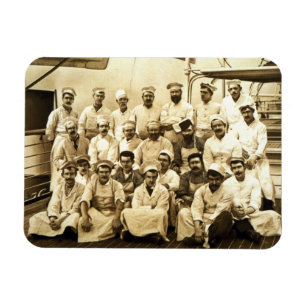 Íman Os cozinheiros do navio a bordo do R.M.S. Teutonic