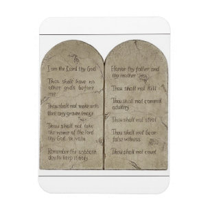 Íman Os Dez Mandamentos [Inglês] Magnet