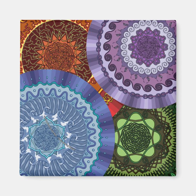 Íman Os elementos do ímã Mandalas (Frente)