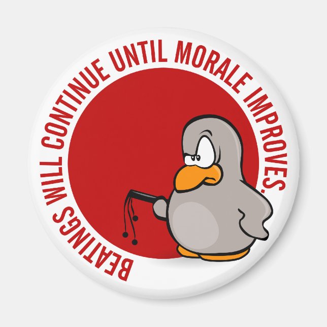 Íman Os espancamentos continuarão até que a moral melho (Frente)