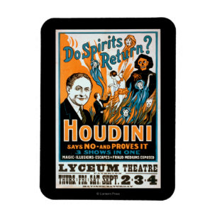 Íman Os espírito retornam? Houdini diz NÃO - prova-o