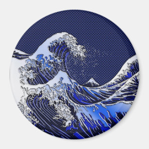 Íman Os estilos de fibra de carbono do cromo Hokusai Wa