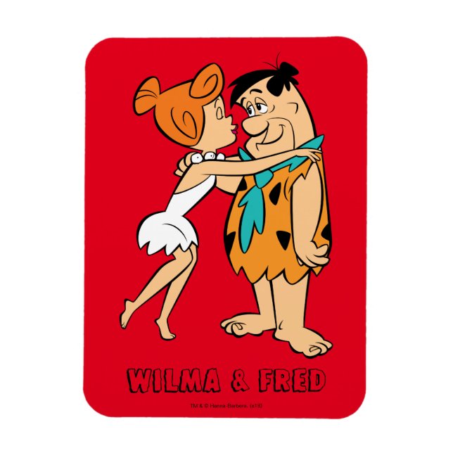 Íman Os Flintstones | Wilma Kissing Fred (Vertical)