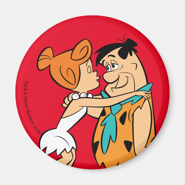 Íman Os Flintstones | Wilma Kissing Fred (Frente)