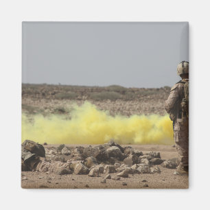 Íman Os fuzileiros navais fornecem a segurança