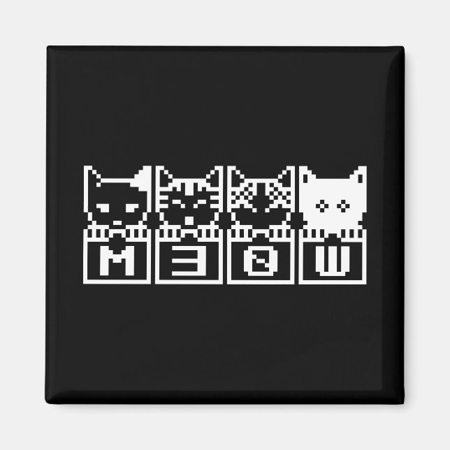 ÍMAN OS GATOS DE 8 BITS M30W (Frente)