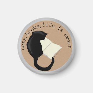 Íman os gatos, livros, vida são doces