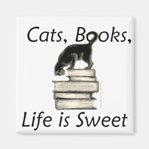 Íman os gatos, livros, vida são doces!