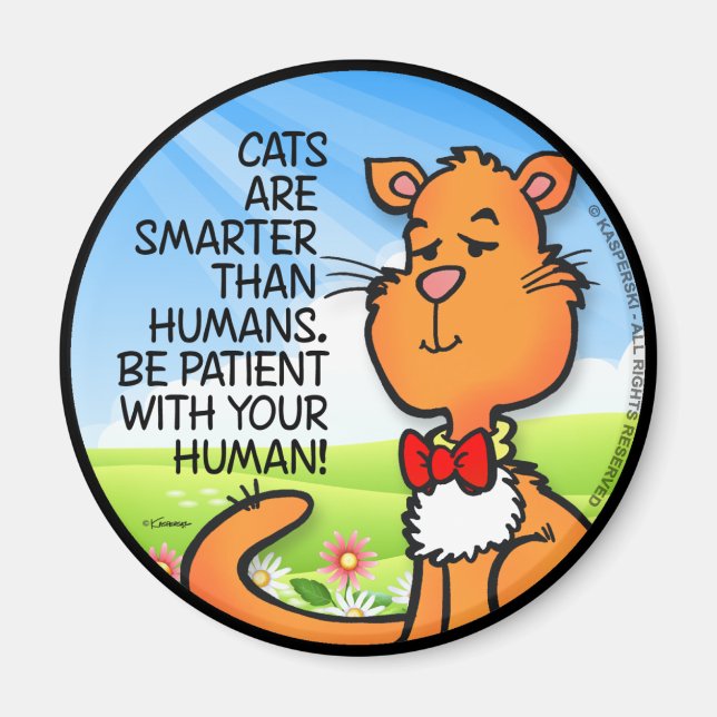 Íman Os Gatos São Mais Inteligentes (Frente)