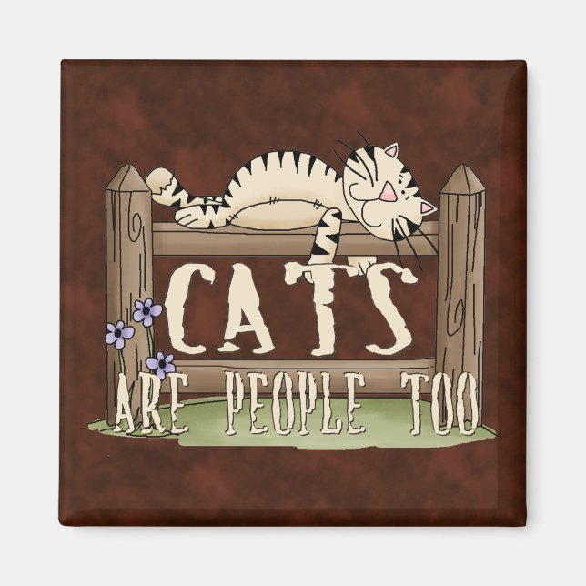 Íman Os gatos também são Pessoas (Frente)