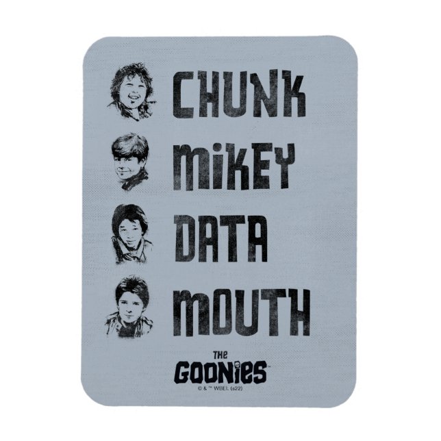 Íman Os Goonies | Parte, Mikey, Dados, Boca (Vertical)