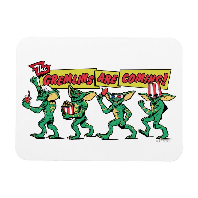 Íman Os Gremlins Estão Chegando (Horizontal)