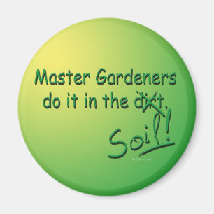 Íman Os jardineiro mestres fazem-no no solo