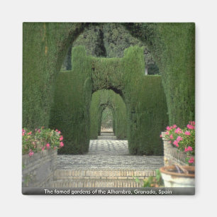 Íman Os jardins famosos do Alhambra, Granada, espanha