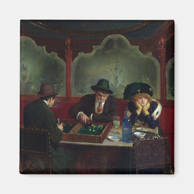 Íman Os Jogadores Backgammon (Frente)