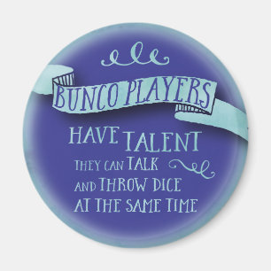 Íman Os jogadores de Bunco têm o talento - estilo da