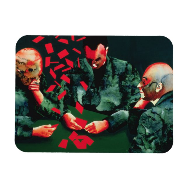 Íman Os Jogadores De Cartão 1987 (Horizontal)