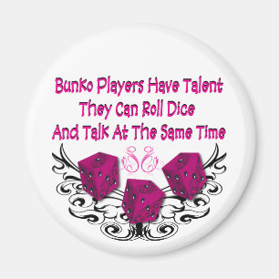 Íman Os jogadores do Bunko têm o talento