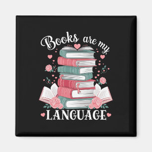Íman Os Livros São Minha Linguagem do Amor Amante da Le