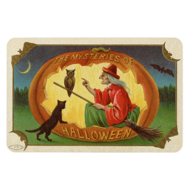 Íman Os mistérios da bruxa do Halloween (Horizontal)