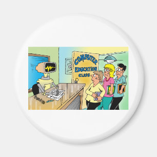 Íman Os miúdos vêem o professor do robô na classe do