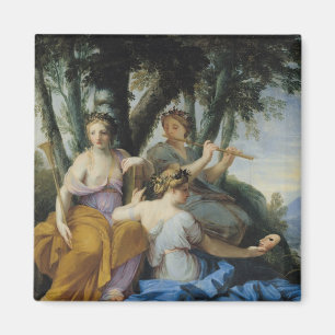 Íman Os musas, Clio, Euterpe e Thalia, c.1652-55