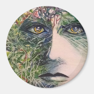 Íman Os olhos - arte moderna original