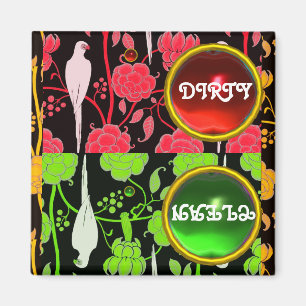 ÍMAN OS PAPAGAIOS DO ART DECO, AS FLORES VERDES