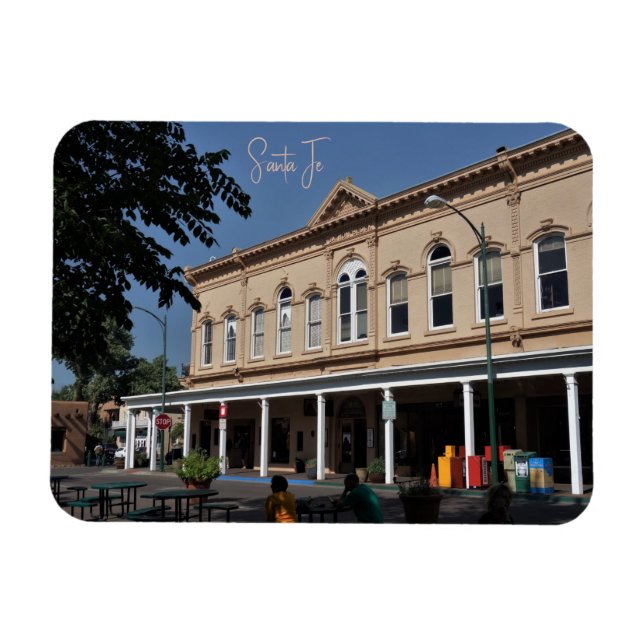 Íman Os Papais noeis De Plaza Fe Novo México Magnet (Horizontal)