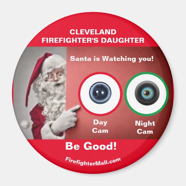 Íman Os Papais noeis FILHAS DA CLEVELAND FIREFIGHTER es (Frente)