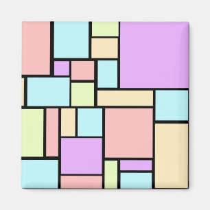 Íman Os Pastels abstraem o ímã colorido da arte