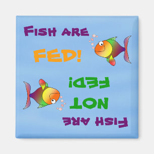 Íman Os peixes são Fed/não ímã de Fed