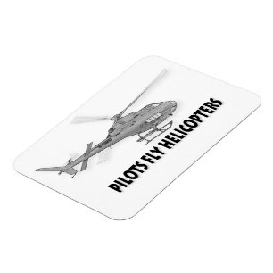 Íman Os pilotos voam helicópteros