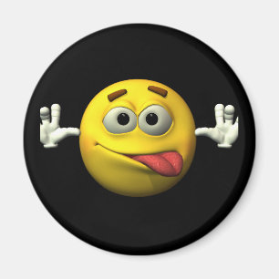 Íman Os polegares levantam o caráter da cara