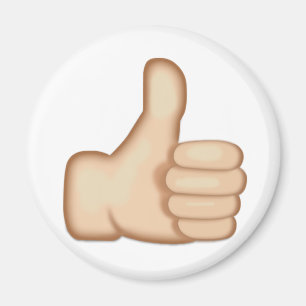 Íman Os polegares levantam o sinal Emoji