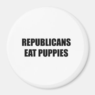 Íman Os republicanos comem filhotes de cachorro