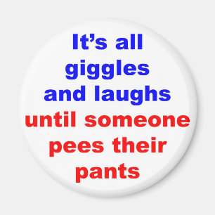 Íman Os risos & riem calças dos xixis